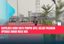 Kapolres Kubu Raya Pimpin Apel Gelar Pasukan Operasi Aman Nusa Dua