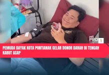 Pemuda Dayak Kota Pontianak Gelar Donor Darah di tengah Kabut Asap