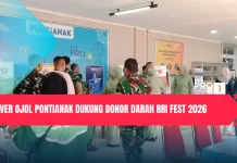 Driver Ojol Pontianak Dukung Donor Darah RRI Fest 2026