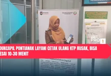 Disdukcapil Pontianak Layani Cetak Ulang KTP Rusak, Bisa Selesai 10-30 Menit