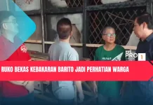 Ruko Bekas Kebakaran Barito Jadi Perhatian Warga