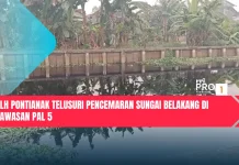 DLH Pontianak Telusuri Pencemaran Sungai Belakang di Kawasan Pal 5