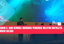 Usman A. Gani Kembali Nakhodai Pengurus Wilayah Mathla'ul Anwar Kalbar