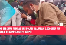 FKP Bersama Pemkab dan Polres Salurkan 6.000 Liter Air Bersih di Griya Korpri