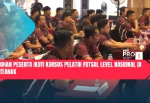 Puluhan Peserta Ikuti Kursus Pelatih Futsal Level Nasional di Pontianak