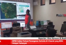 BPBD Kalbar Perkuat Penanganan Karhutla di 4 Daerah yang Miliki Hotspot Terbanyak