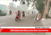 PMI Pontianak Imbau Warga Gunakan Masker saat Beraktivitas