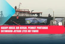Hadapi Krisis Air Bersih, Pemkot Pontianak Datangkan Jutaan Liter Air Tawar