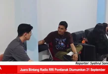 Juara Bintang Radio RRI Pontianak Diumumkan 21 September