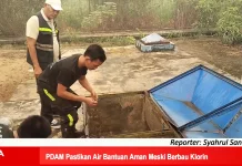 PDAM Pastikan Air Bantuan Aman meski Berbau Klorin