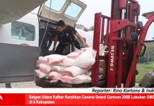 Satgas Udara Kalbar Kerahkan Cessna Grand Caravan 208B Lakukan OMC di 4 Kabupaten