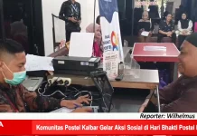 Komunitas Postel Kalbar Gelar Aksi Sosial di Hari Bhakti Postel Ke-81