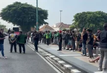 Puluhan Driver Ojek Online Banyumas Sampaikan Aspirasi