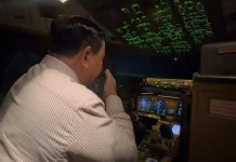 Presiden Prabowo Disambut Pengawalan Kehormatan Pesawat F-16 Kerajaan Yordania