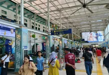 Hari Ketiga Lebaran, Stasiun Pasar Senen masih Lengang