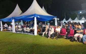 TVRI Kaltim Hadirkan Semangat Kebersamaan lewat Nobar Pildun Brasil vs Norwegia