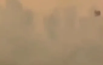 Kabut asap di kawasan Samarinda utara