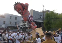Pawai Ogoh-Ogoh Sambut Hari Raya Nyepi di Samarinda