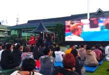 Nobar Piala Dunia di Makorem 091/ASN Jadi Magnet Ribuan Warga Samarinda