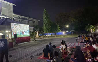 Euforia Pascapeluit Akhir Nobar Piala Dunia di RRI Sumenep