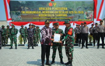 TMMD ke-129 di Sampang Resmi Ditutup, Akses Desa Meningkat