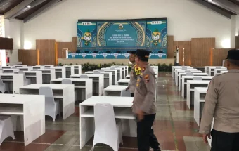 Persiapan MTQ Nasional di Semarang, Polisi Cek Venue di Auditorium Undip