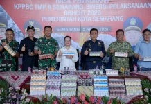 Pemkot Semarang dan Bea Cukai Musnahkan Jutaan Rokok Ilegal dan Miras