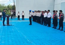 Pimpinan dan Staf Lapas Kelas III Teminabuan Gelar Ikrar Pemasyarakatan