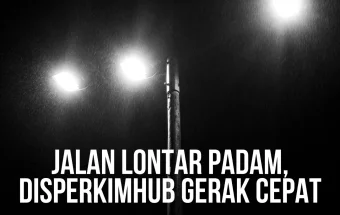 Jalan Lontar Padam Disperkimhub Gerak Cepat