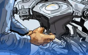 Rekaman CCTV Ungkap Aksi Curanmor di Bangkalan