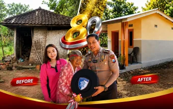 Polres Sumenep Hadir Melalui Bedah Rumah
