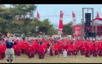 Tari Aladini Warnai Gebyar Seni PAUD Ceria Sumenep