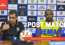 Sesi Jumpa Pers Arema FC usai Laga Melawan Madura United