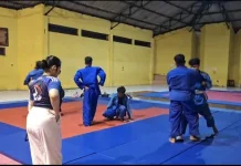 Atlet Judo Sumenep saat Berlatih di Bulan Ramadhan