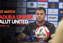 Jumpa Pers Madura United usai Kekalahan Atas Malut United di Pekan 24 Super League