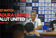 Jumpa Pers Malut United usai Kalahkan Madura United di Pekan 24 Super League
