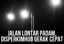 Jalan Lontar Padam Disperkimhub Gerak Cepat