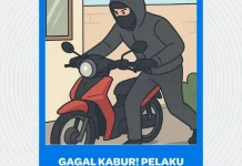 Gagal Kabur, Pelaku Curanmor Asal Bangkalan di Tangkap