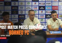 Jumpa Pers Borneo FC usai Kalahkan Madura United
