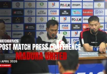 Jumpa Pers Madura United usai Laga Melawan Borneo FC