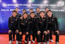 Momen Pelepasan Moh. Zaki Ubaidillah Bersama Skuad Thomas Cup 2026 ke Denmark