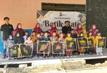 Antusiasme Anak PAUD Belajar Membatik, Serangkaian Memperingati Hari Kartini