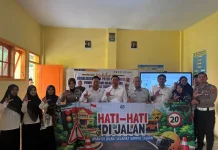 Satlantas Sumenep Gelar Polantas Menyapa di SMK Al Karamiyah