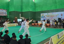 Pesona Seni Pencak Silat Arya Wiraraja Pukau Pembukaan Bupati Cup V Sumenep