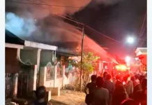 Kebakaran Hebat di Perumahan Batu Kencana Sumenep