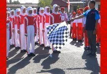 Siswa SD Kecamatan Kota Sumenep Antusias Ikuti Lomba Gerak Jalan