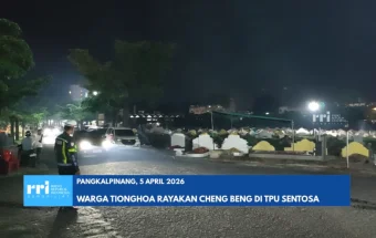 Perayaan Cheng Beng di TPU Sentosa Pangkalpinang