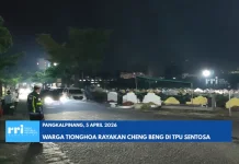 Perayaan Cheng Beng di TPU Sentosa Pangkalpinang