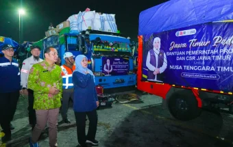 Jatim Kirim Bantuan Kemanusiaan Seberat 64,4 Ton bagi Korban Terdampak Gempa NTT