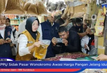 KPPU Sidak Pasar Wonokromo Awasi Harga Pangan jelang Idulfitri